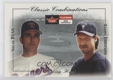 2001 Fleer Platinum - Classic Combinations #9 CC - Nolan Ryan, Randy Johnson /250