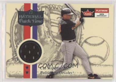 2001 Fleer Platinum - National Patch Time #_CARI.1 - Cal Ripken Jr. (Series 1) [EX to NM]