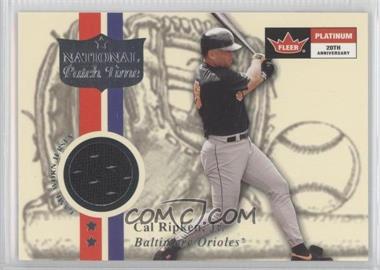 2001 Fleer Platinum - National Patch Time #_CARI.1 - Cal Ripken Jr. (Series 1)