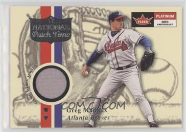 2001 Fleer Platinum - National Patch Time #_GRMA.2 - Greg Maddux (Series 1)