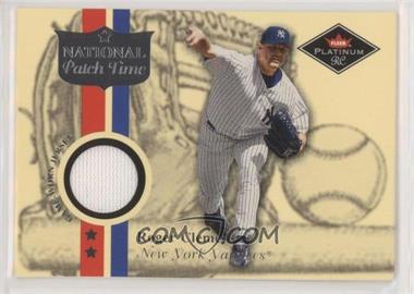 2001 Fleer Platinum - National Patch Time #_ROCL.1 - Roger Clemens (Platinum RC)