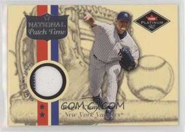 2001 Fleer Platinum - National Patch Time #_ROCL.1 - Roger Clemens (Platinum RC)