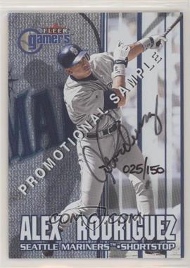 2001 Fleer Platinum - Rack Pack Buyback Autographs #_ALRO.3 - Alex Rodriguez (2000 Fleer Gamers Promo) /150