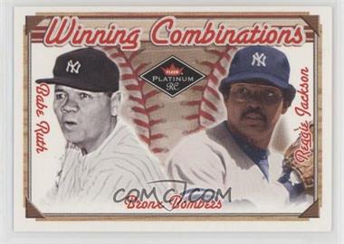 2001 Fleer Platinum - Winning Combinations #14 WC - Babe Ruth, Reggie Jackson /500