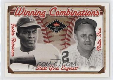 2001 Fleer Platinum - Winning Combinations #35 WC - Jackie Robinson, Nellie Fox /500