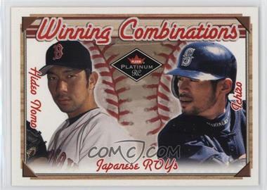 2001 Fleer Platinum - Winning Combinations #8 WC - Hideo Nomo, Ichiro Suzuki /2000