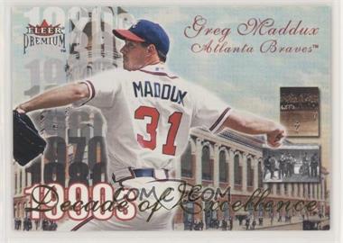 2001 Fleer Premium - Decade of Excellence #36 de - Greg Maddux