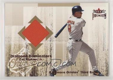 2001 Fleer Premium - Diamond Dominators Jerseys #CARJ - Cal Ripken Jr.