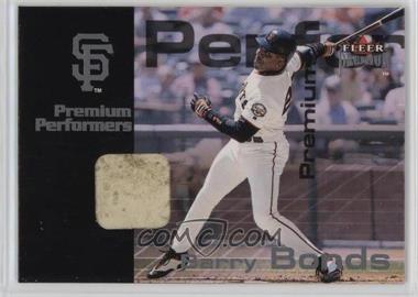 2001 Fleer Premium - Premium Performers Base Relics #_BABO - Barry Bonds /150