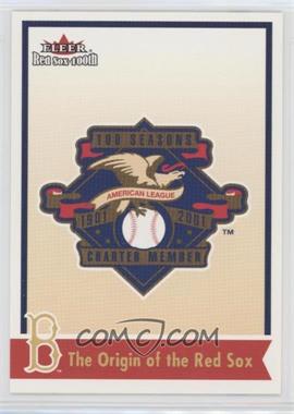 2001 Fleer Red Sox 100th - [Base] #75 - The Origin of the Red Sox
