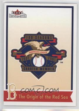 2001 Fleer Red Sox 100th - [Base] #75 - The Origin of the Red Sox