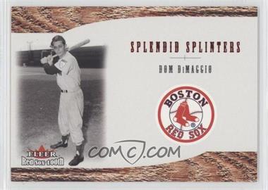 2001 Fleer Red Sox 100th - Splendid Splinters #SS2 - Dom DiMaggio