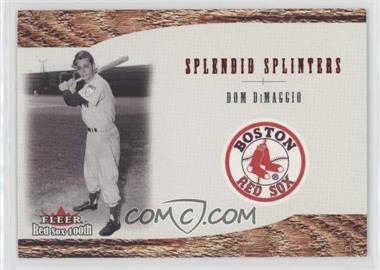 2001 Fleer Red Sox 100th - Splendid Splinters #SS2 - Dom DiMaggio