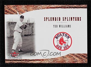 2001 Fleer Red Sox 100th - Splendid Splinters #SS7 - Ted Williams