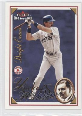 2001 Fleer Red Sox 100th - Yawkey's Heroes #18 YH - Dwight Evans