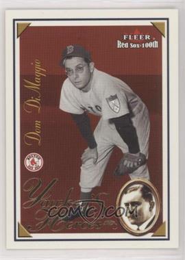2001 Fleer Red Sox 100th - Yawkey's Heroes #2 YH - Dom DiMaggio