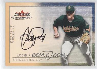 2001 Fleer Showcase - Autographics - Silver #_ADPI - Adam Piatt /250