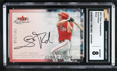 2001 Fleer Showcase - Autographics - Silver #_SCRO - Scott Rolen /250 [CGC 8 NM/Mint]