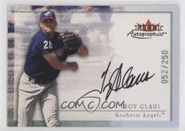 2001 Fleer Showcase - Autographics - Silver #_TRGL - Troy Glaus /250