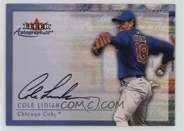 2001 Fleer Showcase - Autographics #_COLI - Cole Liniak