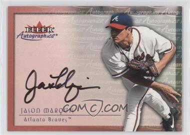 2001 Fleer Showcase - Autographics #_JAMA - Jason Marquis