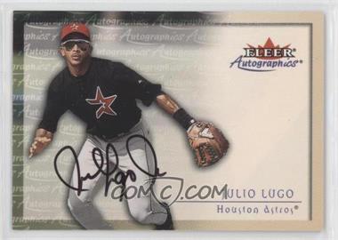 2001 Fleer Showcase - Autographics #_JULU - Julio Lugo