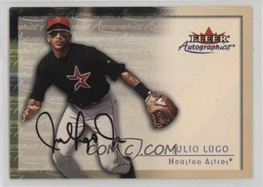 2001 Fleer Showcase - Autographics #_JULU - Julio Lugo