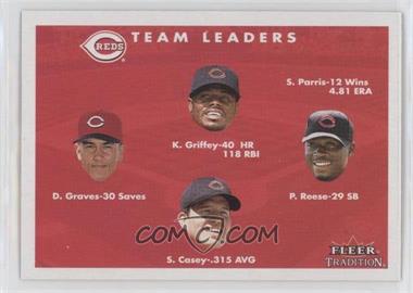 2001 Fleer Tradition - [Base] #427 - Danny Graves, Ken Griffey Jr., Pokey Reese, Sean Casey