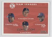 Pedro Martinez, Nomar Garciaparra, Carl Everett, Derek Lowe