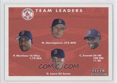 2001 Fleer Tradition - [Base] #438 - Pedro Martinez, Nomar Garciaparra, Carl Everett, Derek Lowe