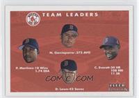 Pedro Martinez, Nomar Garciaparra, Carl Everett, Derek Lowe