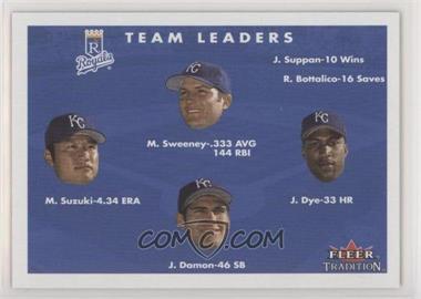 2001 Fleer Tradition - [Base] #445 - Mac Suzuki, Mike Sweeney, Jermaine Dye, Johnny Damon