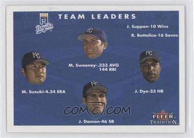 2001 Fleer Tradition - [Base] #445 - Mac Suzuki, Mike Sweeney, Jermaine Dye, Johnny Damon