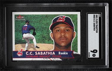 2001 Fleer Tradition - [Base] #482 - C.C. Sabathia [SGC 9 MINT]