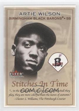 2001 Fleer Tradition - Stitches in Time #24 ST - Artie Wilson