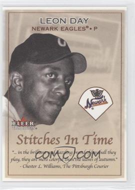 2001 Fleer Tradition - Stitches in Time #7 ST - Leon Day