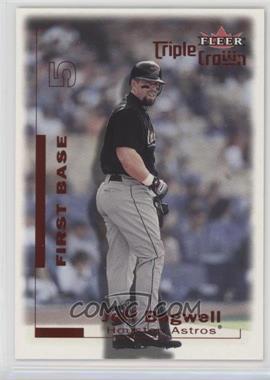 2001 Fleer Triple Crown - [Base] - Batting Average Red #42 - Jeff Bagwell /310