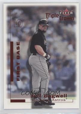 2001 Fleer Triple Crown - [Base] - Batting Average Red #42 - Jeff Bagwell /310