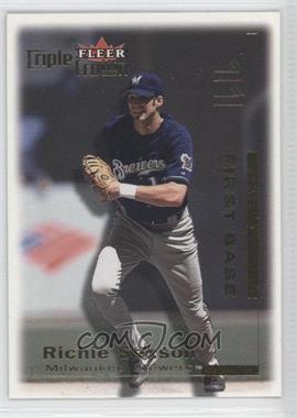 2001 Fleer Triple Crown - [Base] #17 - Richie Sexson