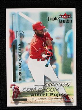 2001 Fleer Triple Crown - [Base] #309 - Albert Pujols /2999