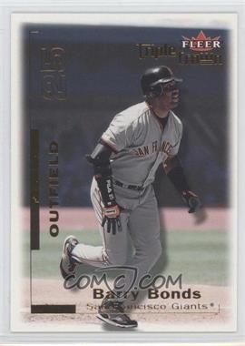 2001 Fleer Triple Crown - [Base] #9 - Barry Bonds