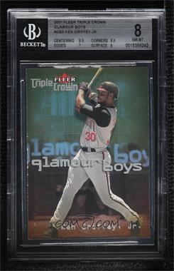 2001 Fleer Triple Crown - Glamour Boys #5GB - Ken Griffey Jr. [BGS 8 NM‑MT]