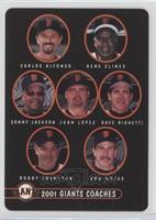 Carlos Alfonso, Gene Clines, Sonny Jackson, Juan Lopez, Dave Righetti, Robby Th…