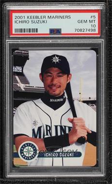 2001 Keebler Seattle Mariners - Stadium Giveaway [Base] #5 - Ichiro Suzuki [PSA 10 GEM MT]