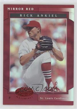 2001 Leaf Certified Materials - [Base] - Mirror Red #20 - Rick Ankiel /75