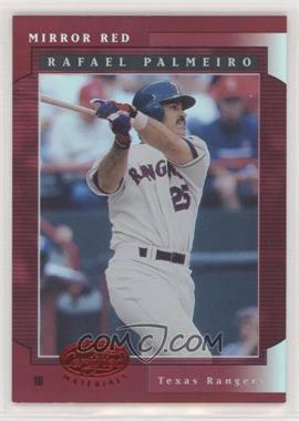 2001 Leaf Certified Materials - [Base] - Mirror Red #47 - Rafael Palmeiro /75