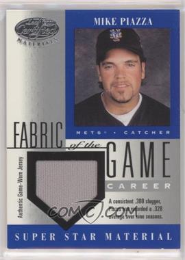 2001 Leaf Certified Materials - Fabric of the Game - Career Stats #FG-61 - Mike Piazza /328