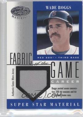 2001 Leaf Certified Materials - Fabric of the Game - Samples #FG-66 - Wade Boggs