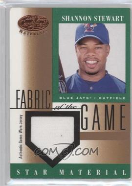 2001 Leaf Certified Materials - Fabric of the Game #FG-107 - Shannon Stewart