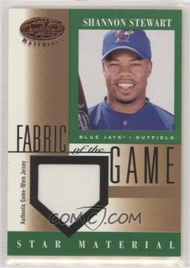 2001 Leaf Certified Materials - Fabric of the Game #FG-107 - Shannon Stewart